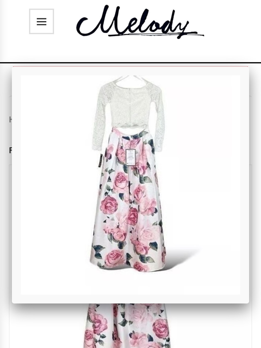 Macy's Pink Rose Floral Dress with Green Leaf Accents